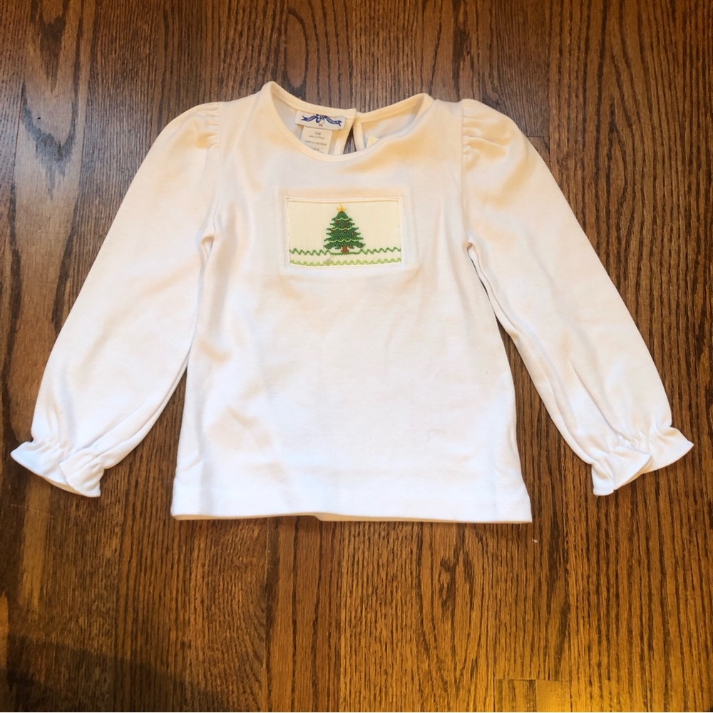 NEW Silly Goose Hand Smocked Christmas Tree Top 12 Months